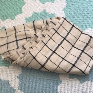 Zara Long Checkered Scarf